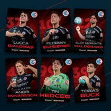 Autogrammkarten-Set des HC Erlangen – Karten der Mannschaft